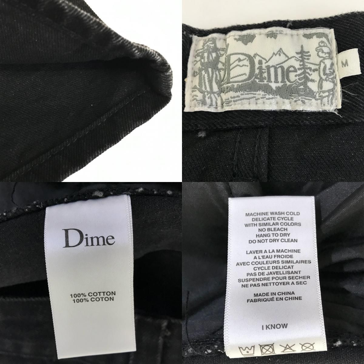 倉吉店】 中古 DIME | ダイム デニムパンツ ブラック サイズ：M 【107