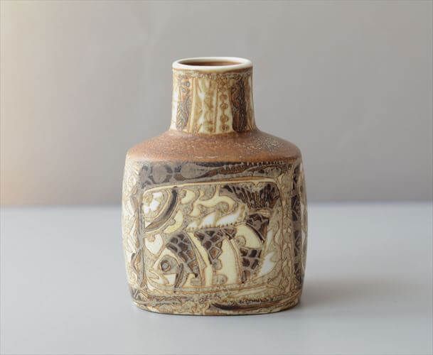 【送料無料】Royal Copenhagen Fajance Baca 花瓶 Nils Thorsson 魚柄 ロイヤルコペンハーゲン ロイコペ 北欧 ヴィンテージ 花器_260715