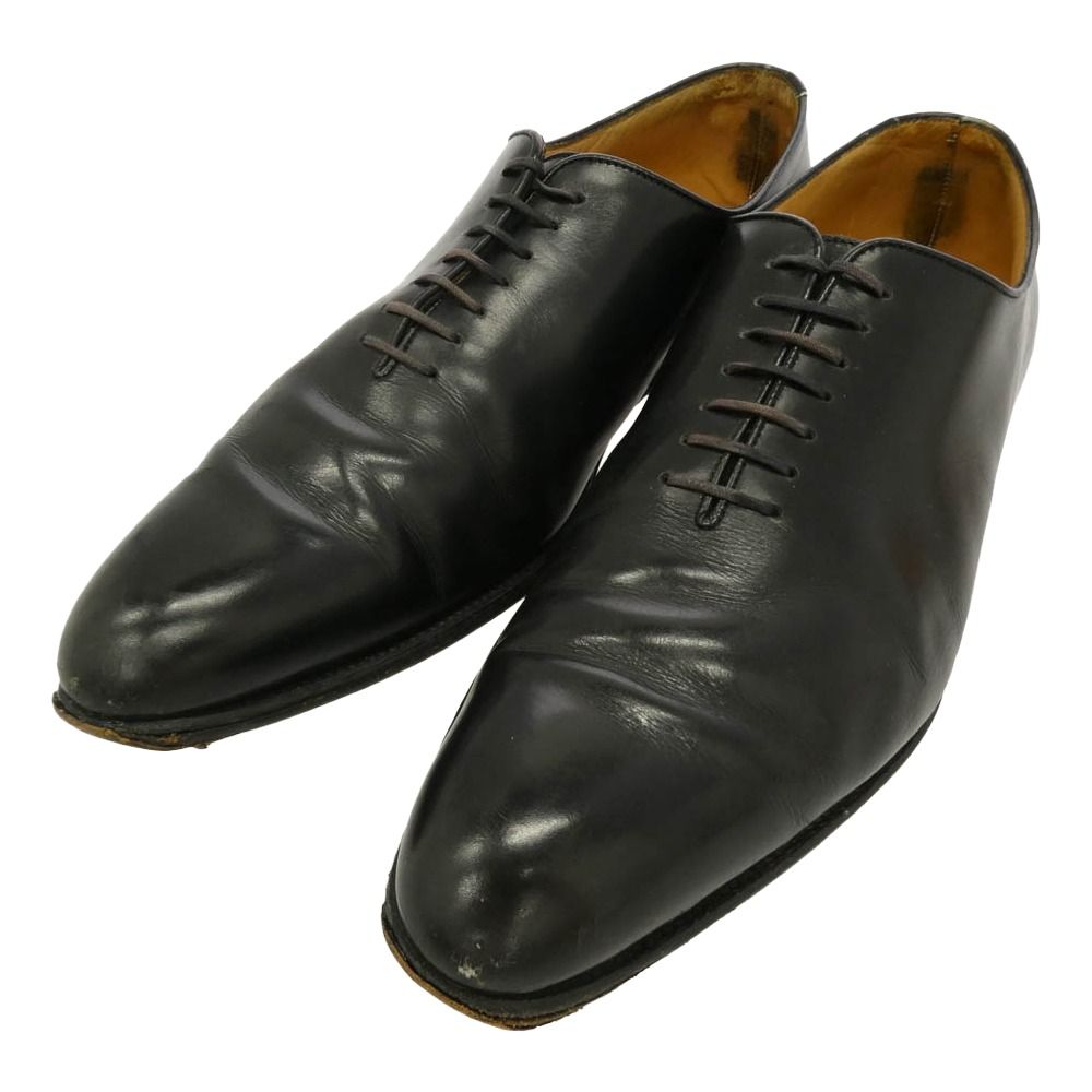 ジェイエムウエストン J.M.Weston 402 Flore Oxford Shoe フロール オックスフォード 内羽根 革靴 レザー ビジネス ドレス シューズ ブラック系 8/E【中古】