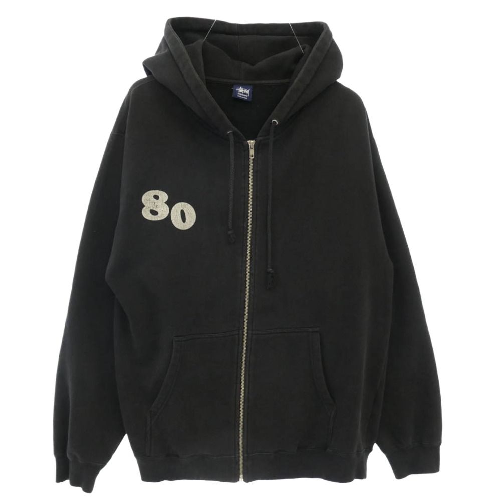 STUSSY ステューシー 80 ナンバリング バックアーチロゴ ジップアップ