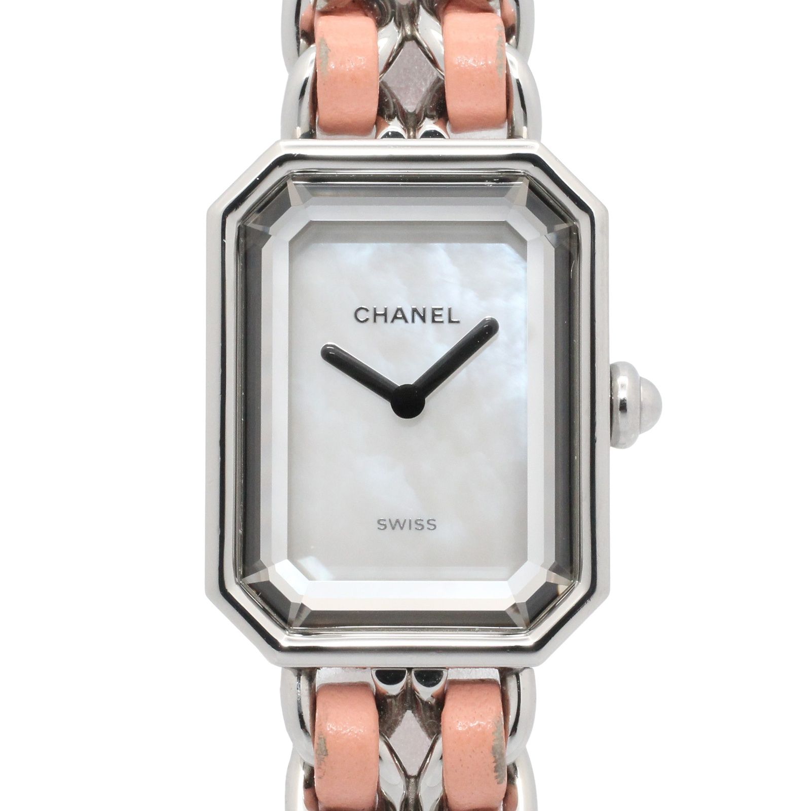シャネル CHANEL 腕時計 プルミエール ロック 世界1200本限定 H6359 ホワイトシェル ステンレススチール レザー プルミエール ロック 世界1200本限定 レディース