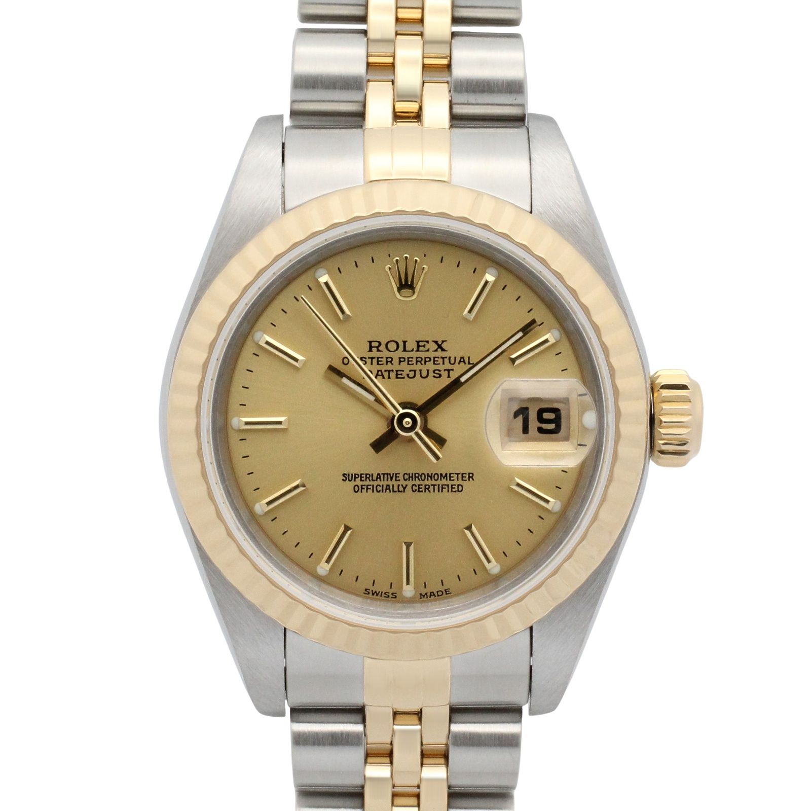 ロレックス ROLEX 腕時計 デイトジャスト Y番 79173 CH/BA K18（イエローゴールド） ステンレススチール デイトジャスト Y番 レディース Used A