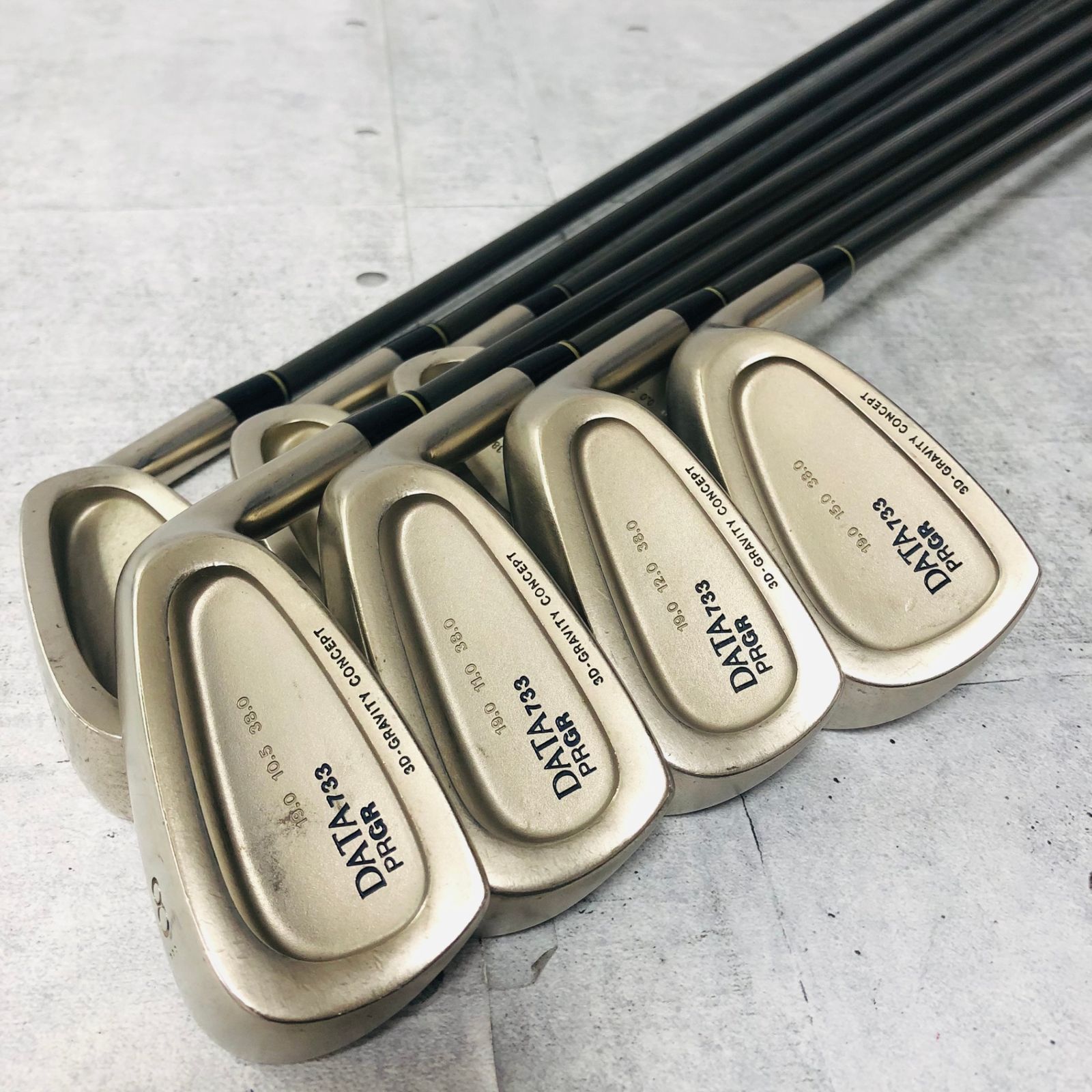 【保証付】PRGR プロギア DATA733 データ 8本アイアン メンズ ゴルフ クラブ セット 初心者 入門 右利き