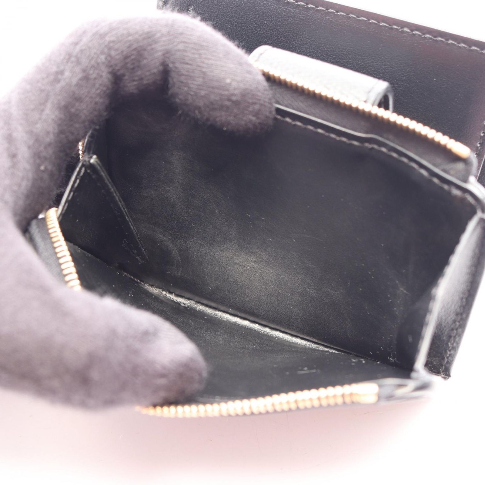 フェンディ FENDI 二つ折り財布 ALWA FFダイアモンド 8M0490 ブラック