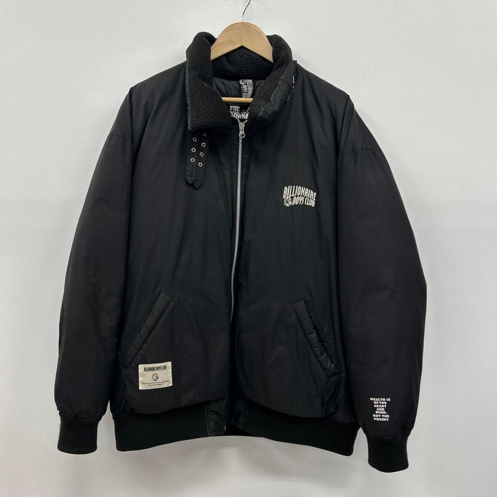 【イオン広店】 中古 FIRST DOWN | ファーストダウン ダウンジャケット FIRST DOWN LOGO DOWN JACKET BBCJP233X005 ブラック サイズ：L 【92】 イオン広店】 中古 FIRST DOWN | ファーストダウン ダウンジャケット