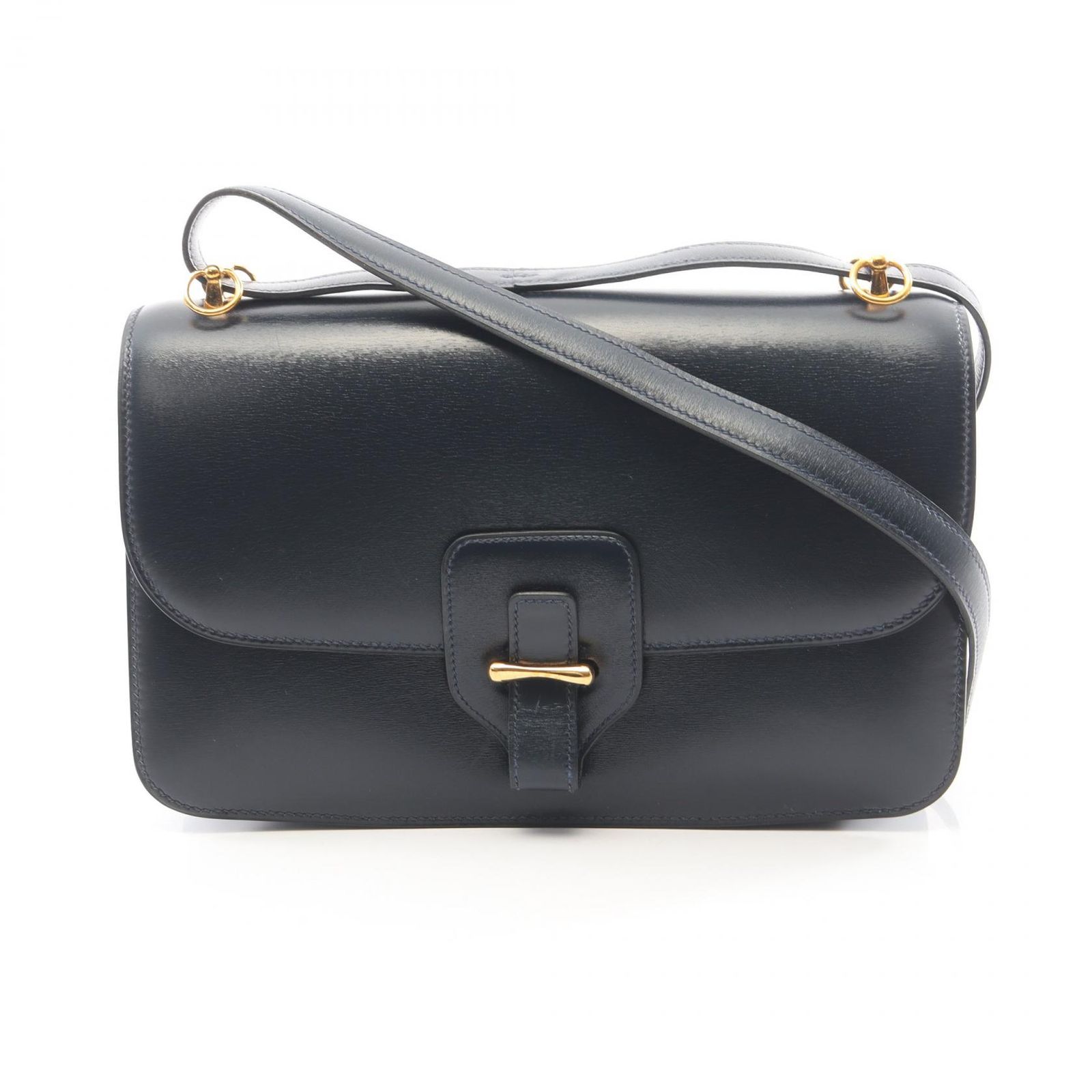 エルメス HERMES ショルダーバッグ ドリー ブルーインディゴ カーフ（牛革） ドリー ブルーインディゴ レディース Used B