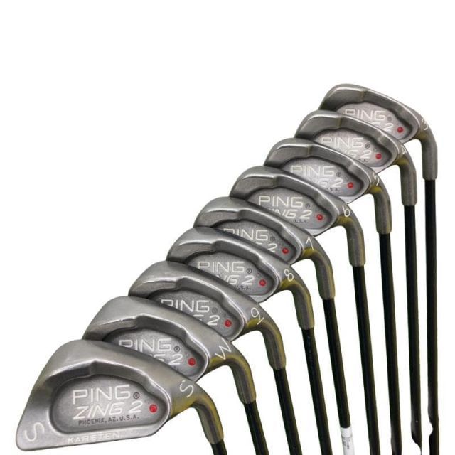 【中古】 ピン ZING 2 ステンレス 9S アイアンセット IR KARSTEN 101 (フレックスその他) メンズ 男性用 右利き 右用 Dランク ゴルフクラブ