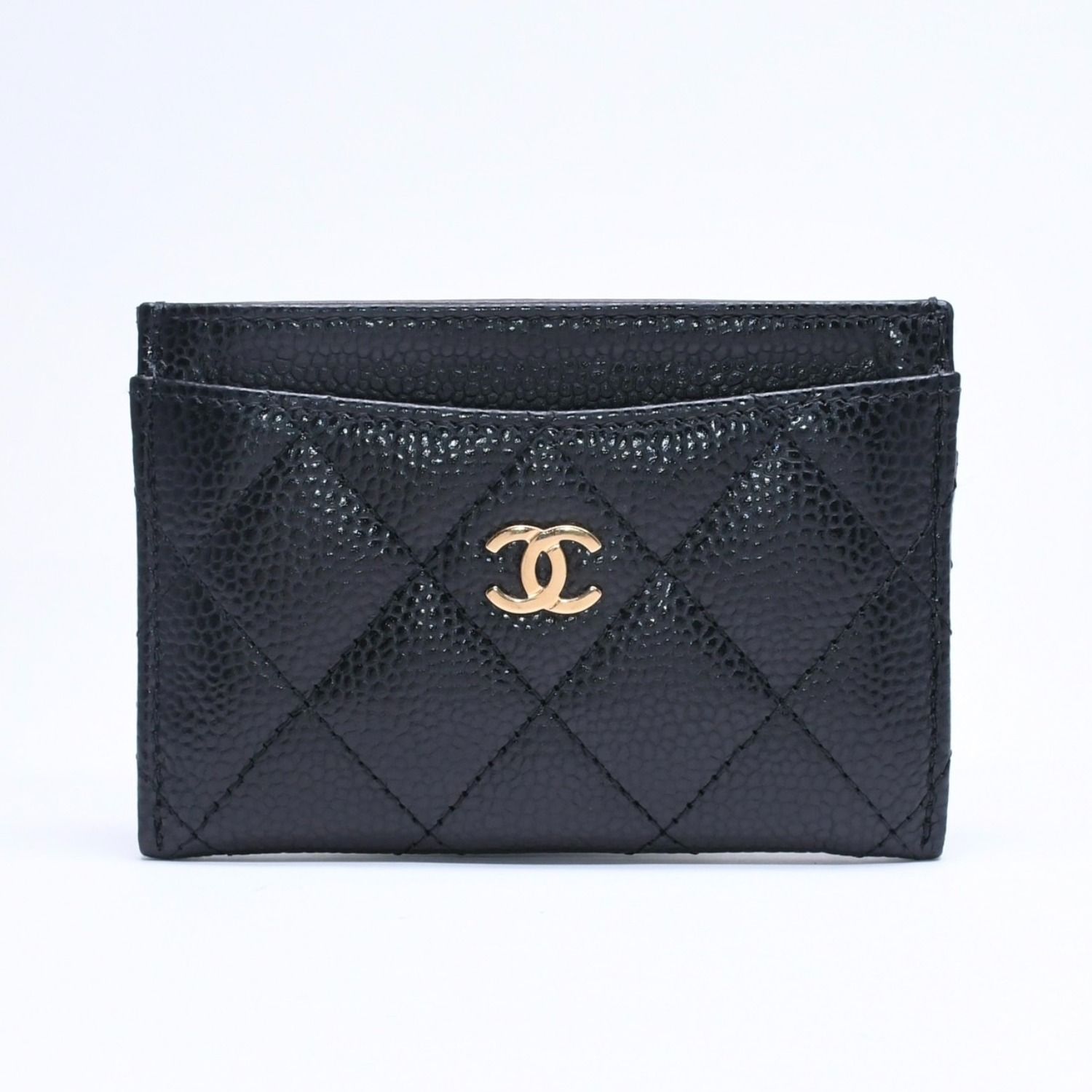 極美品 CHANEL シャネル クラシック カードケース AP0213 キャビア
