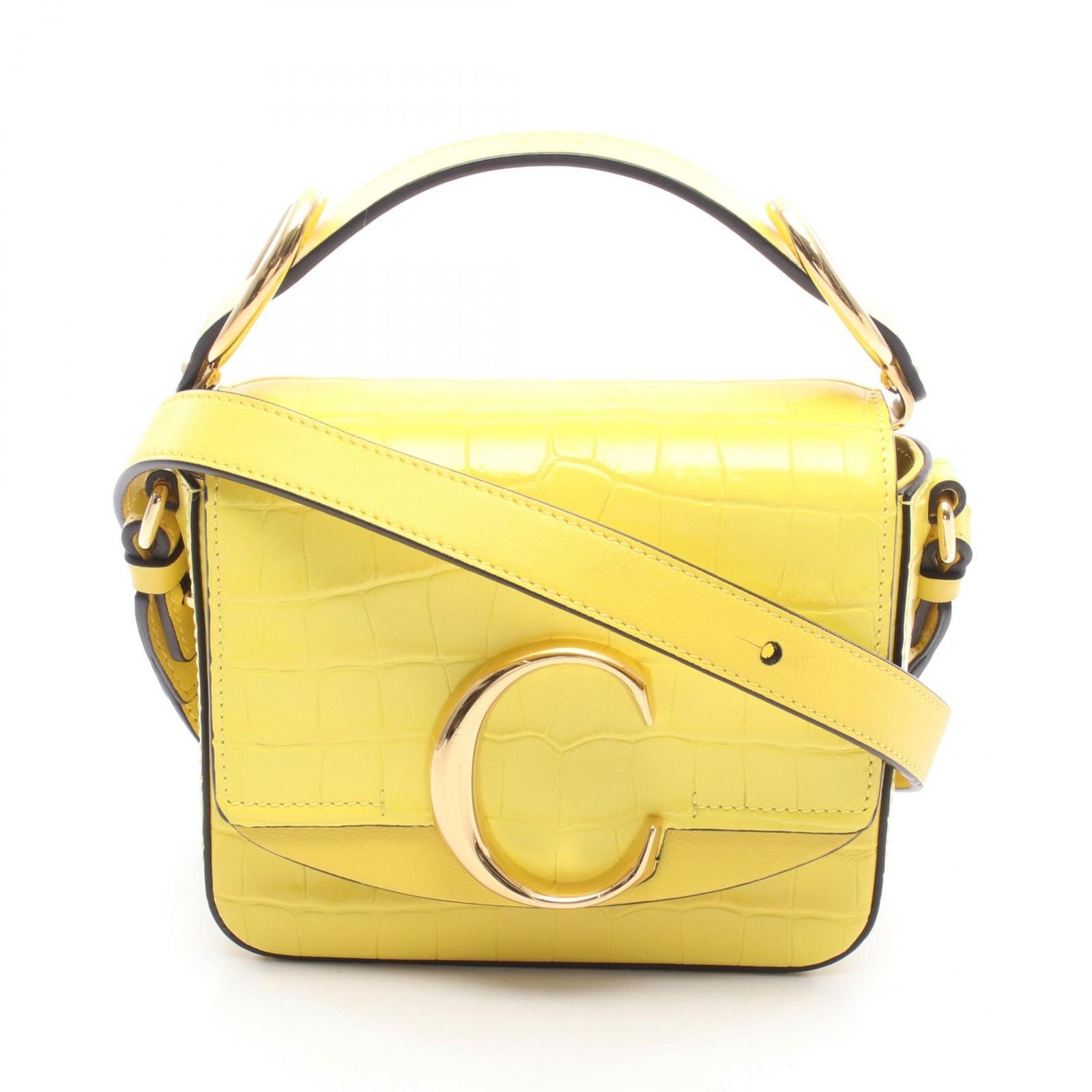 クロエ Chloe ショルダーバッグ クロエ C トップハンドル ミニ クロコ 