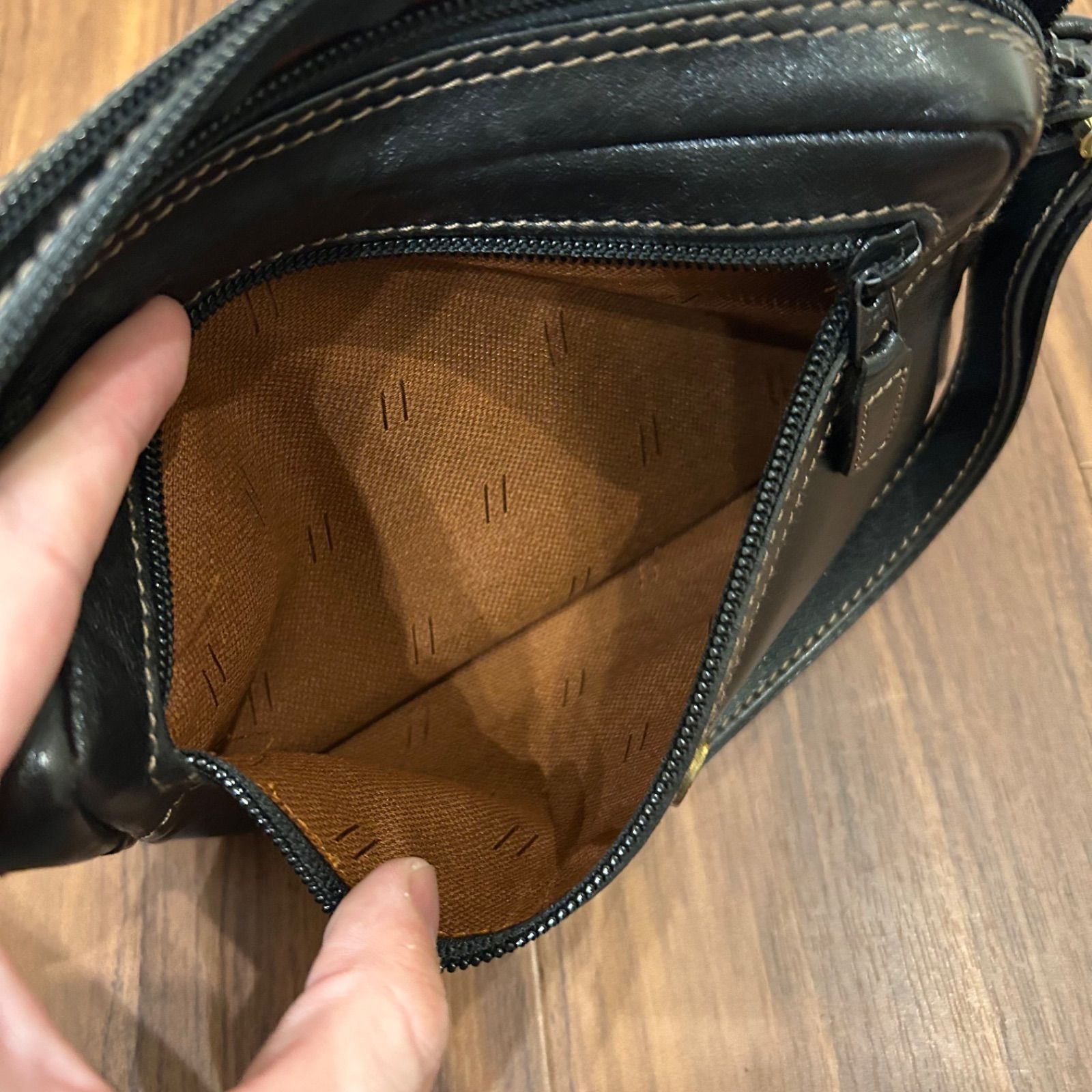希少 ドイツ製 GOLD PFEIL メンズ ショルダーバッグ ハンドメイド 希少 美品 ドイツ製 GOLD PFEIL メンズ クラッチバッグ セカンドバッグ