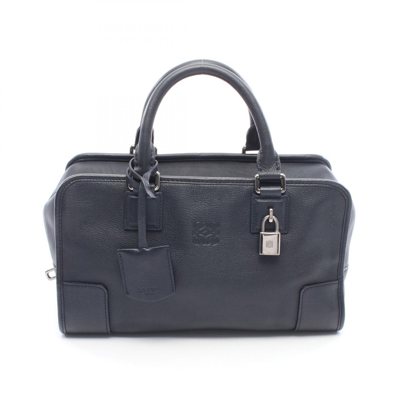 ロエベ LOEWE ハンドバッグ アマソナ28 ブラック レザー アマソナ28 レディース Used B
