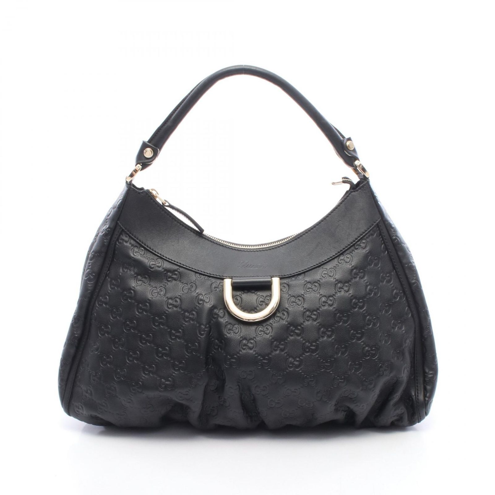 グッチ GUCCI ショルダーバッグ アビー グッチシマ 189833 ブラック レザー グッチシマ アビー ショルダーバッグ レディース Used B