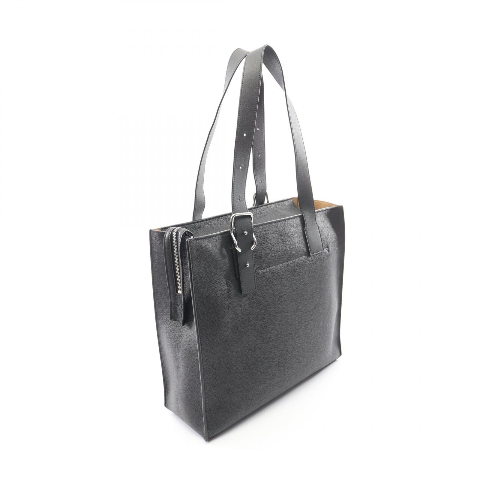 ロエベ LOEWE トートバッグ バックルホリゾンタル アナグラム ブラック