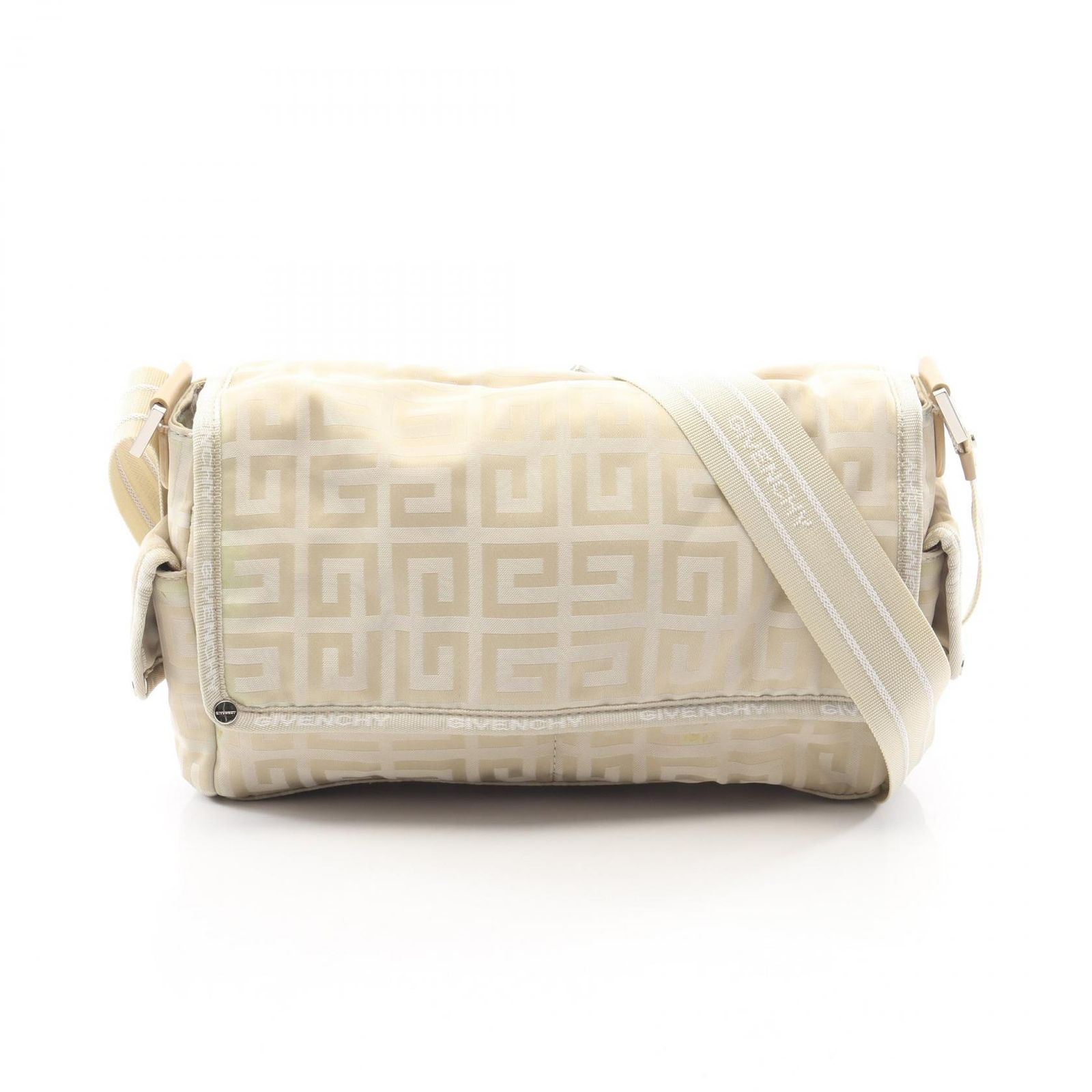 ジバンシィ GIVENCHY ショルダーバッグ ベージュ ナイロン ショルダーバッグ レディース Used B