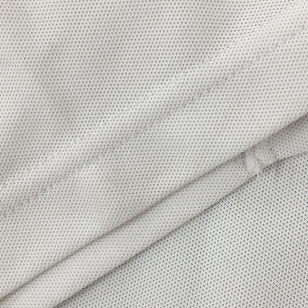 パシフィックゴルフクラブ 半袖ポロシャツ 白×グリーン 背面ビッグ