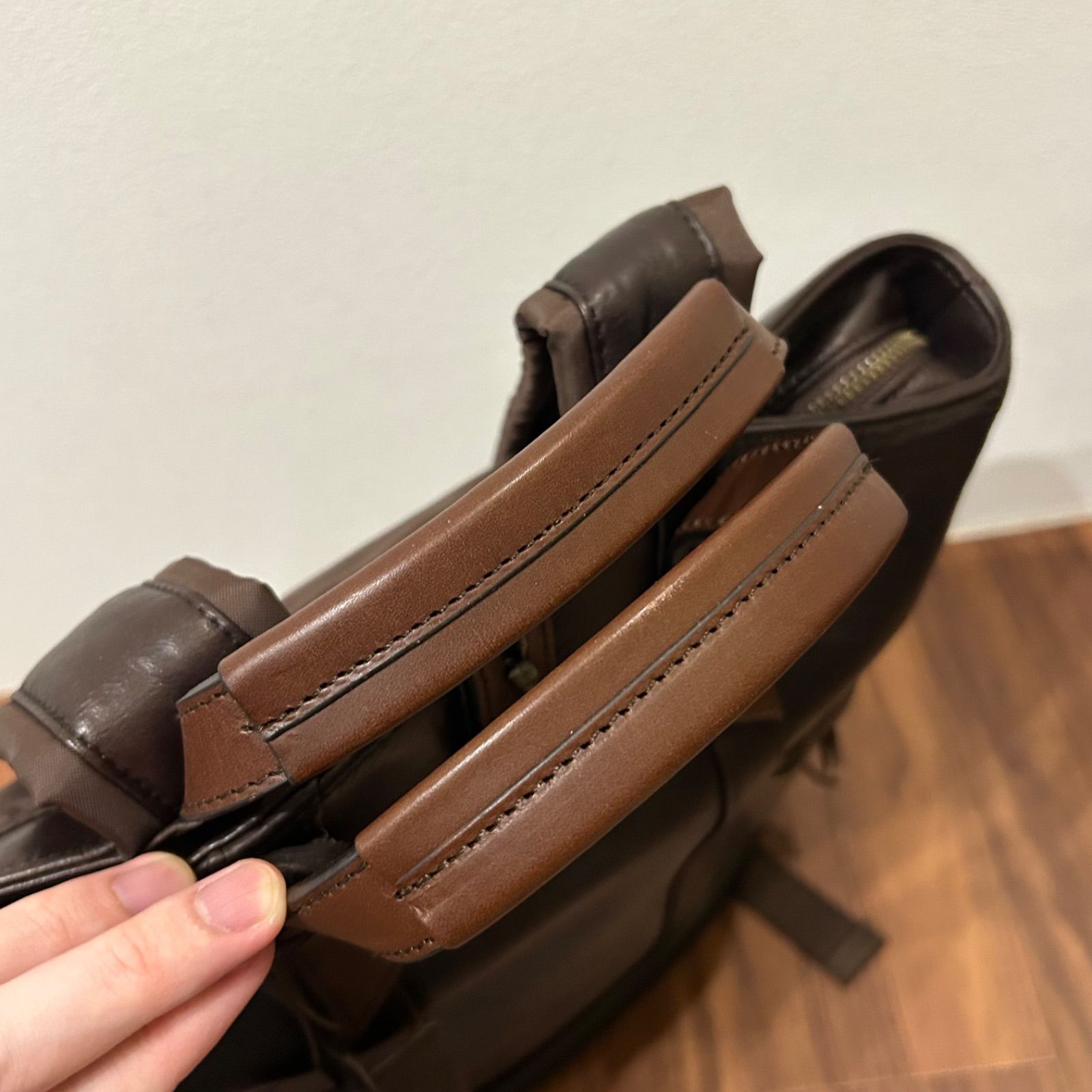 美品 IKETEI社 AXE アックス メンズ リュックサック バックパック 牛革