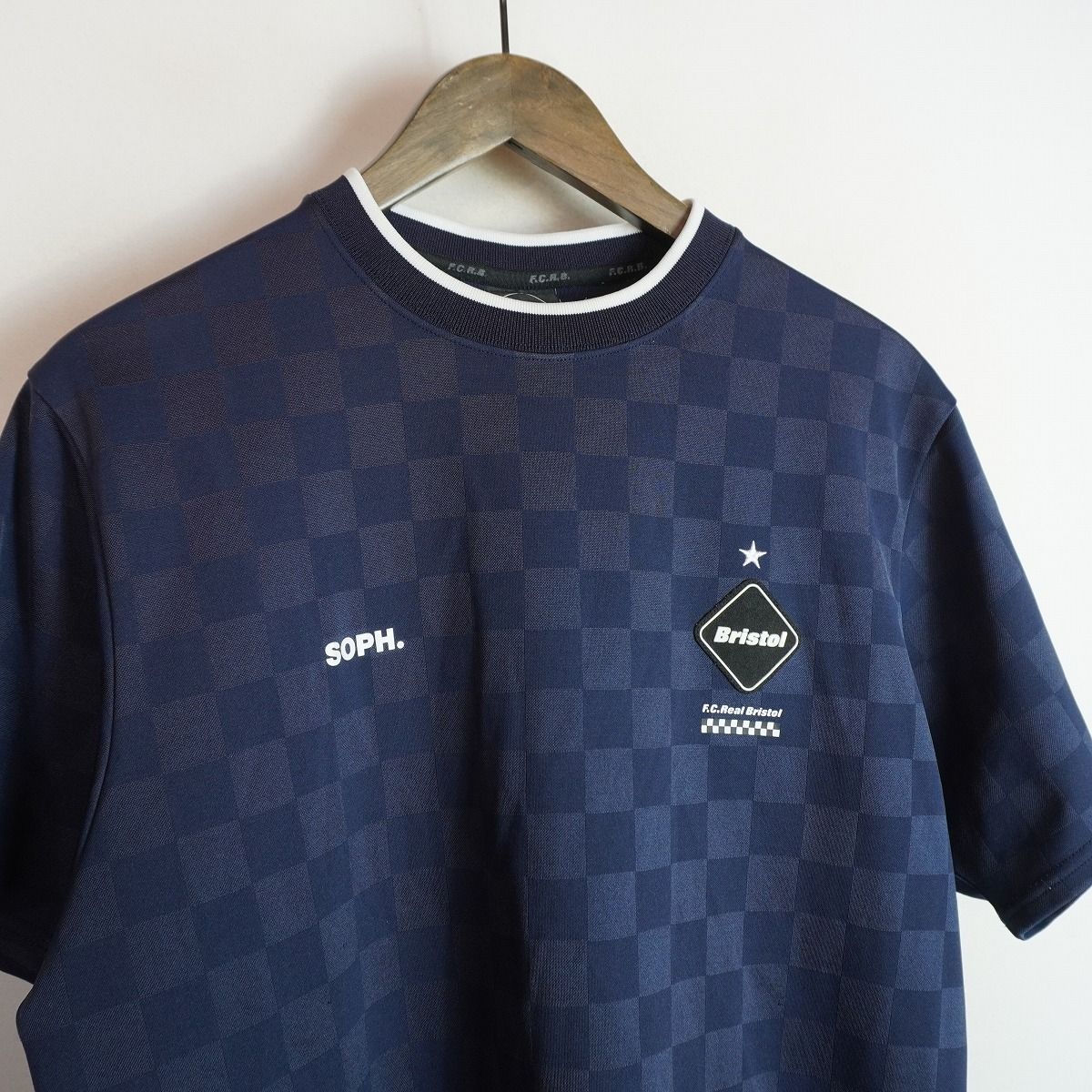 美品 F.C.Real Bristol エフシー レアルブリストル S/S CHECKER
