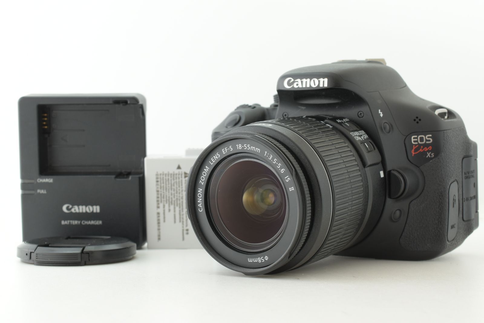 美品】シャッターカウント 9699回 Canon EOS Kiss X5 EF-S 18-55mm F3