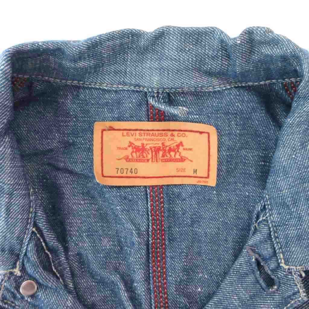 リーバイス Levi's デニム カバーオール M 青 ブルー ラグランスリーブ