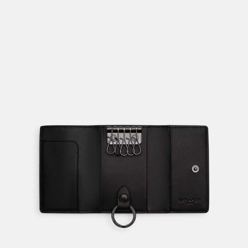 COACH ファイブ リング キー ケース ✨️コーチ COACH ファイブ リング キー ケース・シグネチャー レザー