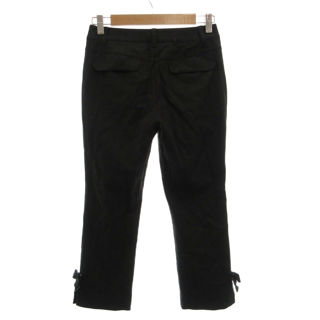トゥービーシック TO BE CHIC タグ付き アンクルパンツ 36 黒 ブラック