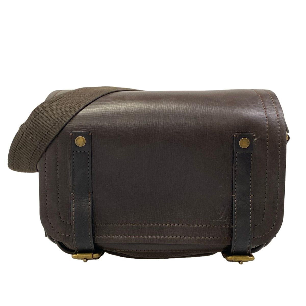 LOUIS VUITTON(ルイヴィトン) ショルダーバッグ ユタ リポーター M92072 カフェ レザー