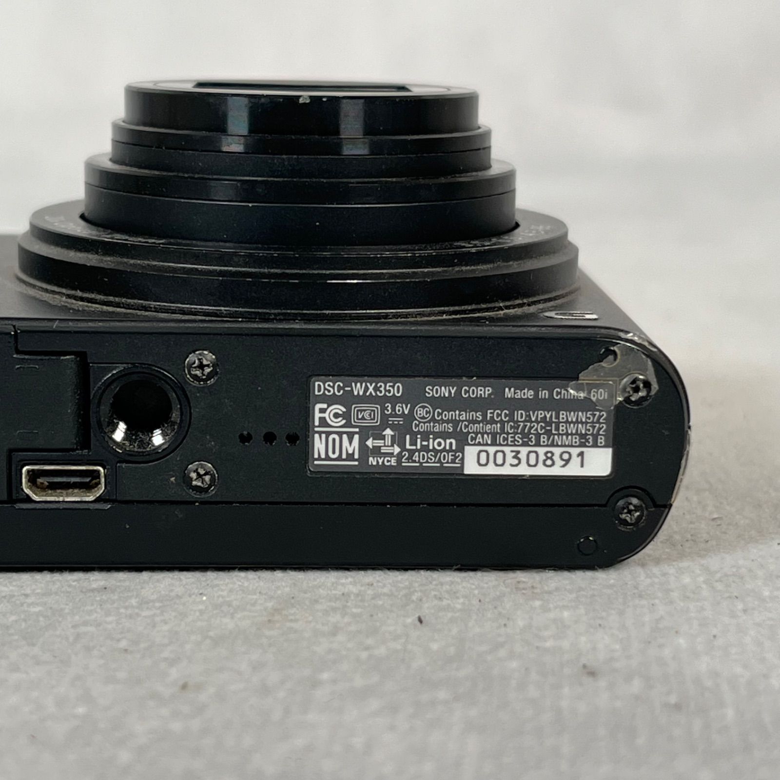 管2607-200】SONY ソニー サイバーショット DSC-WX350 ブラック