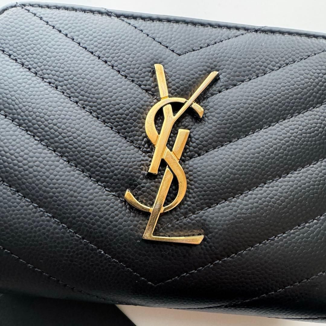 極上美品】 539 Saint Laurentイブサンローラン2つ折り財布 - メルカリ