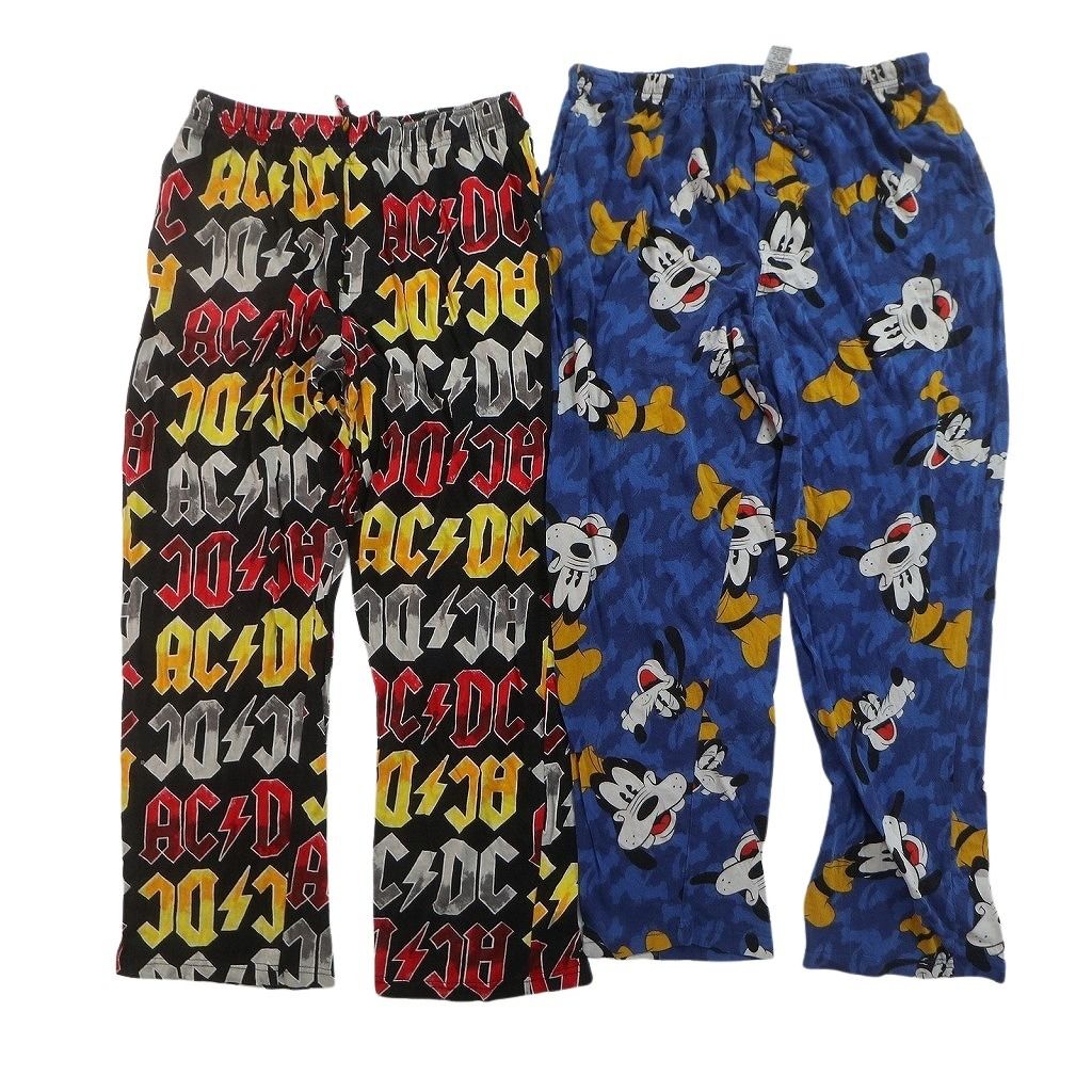 古着卸 まとめ売り パジャマパンツ 8枚セット ( ユニセックス ) キャラクター セサミストリート カモ柄 スーパーマン 中古 古着 NF4314 古着卸 まとめ売り パジャマパンツ 8枚セット ( ユニセックス