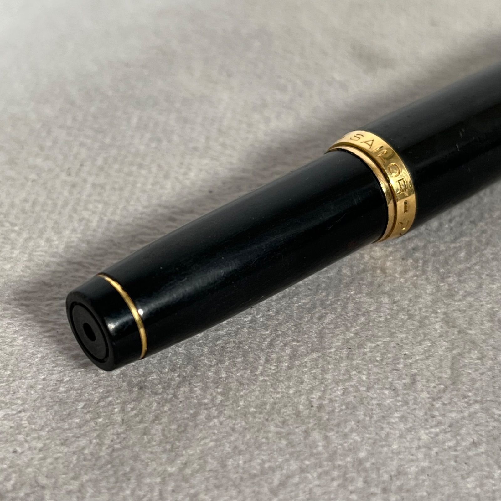 管2607-208】SAILOR セーラー 万年筆 21K ブラック×ゴールド 筆記