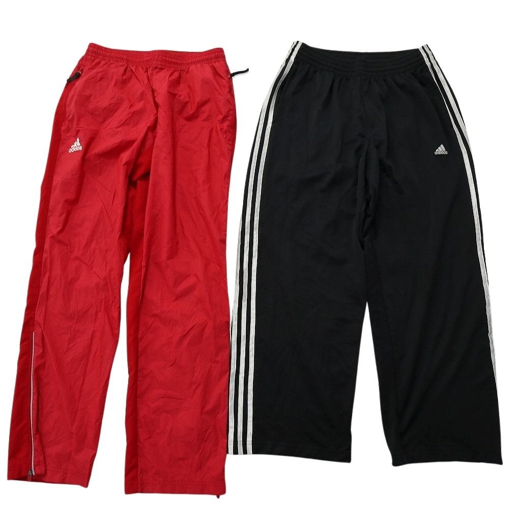 古着卸 まとめ売り アディダス パンツ 8枚セット ( メンズ M/36 ) スリーストライプス イージーパンツ  中古 古着 NF4577 古着卸 まとめ売り アディダス パンツ 8枚セット ( メンズ S/M