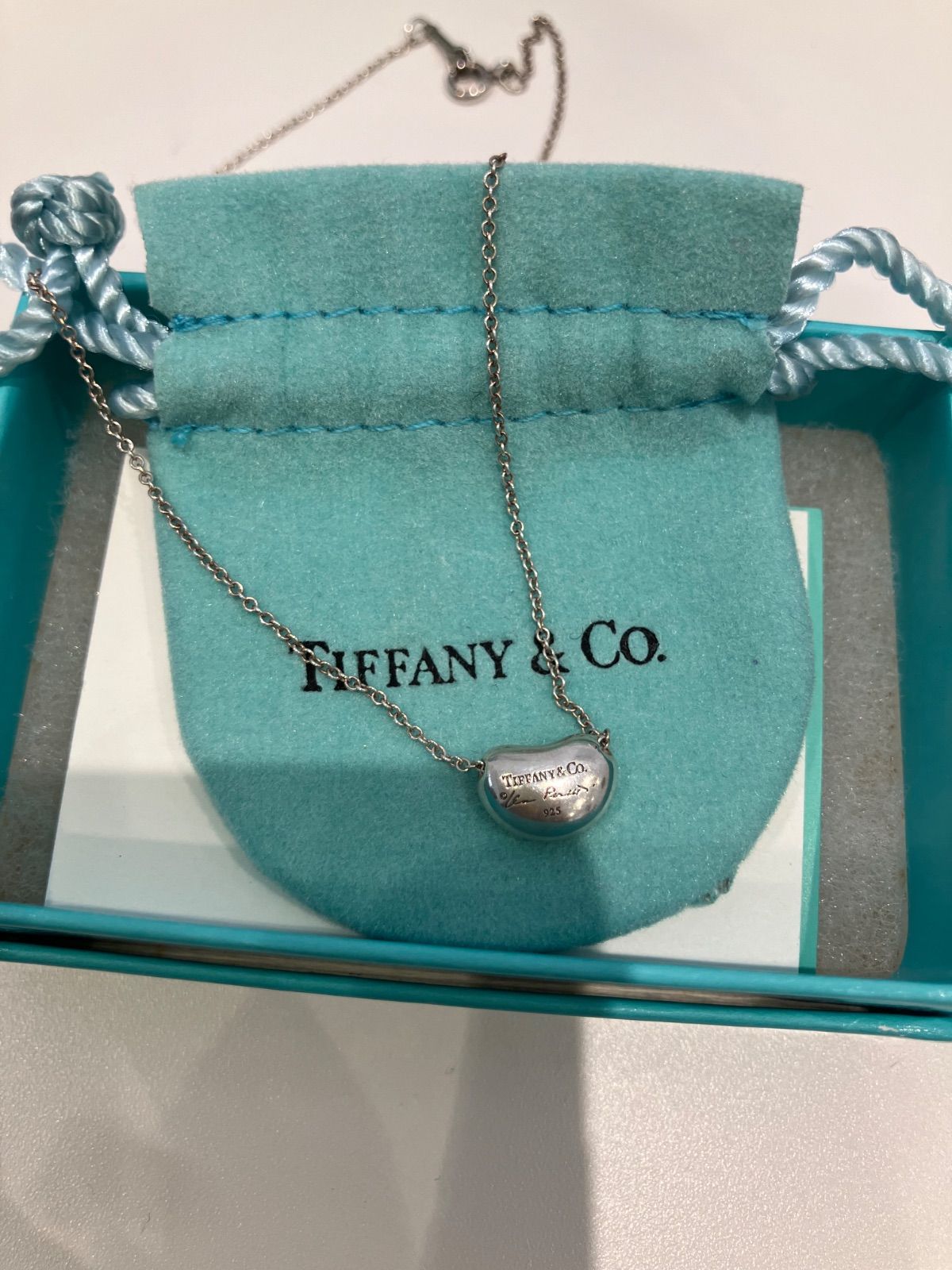 極美品✨️　ティファニー　ネックレス　ビーン　925 スターリングシルバー 美品✨️ ティファニー ネックレス ビーン 925 スターリングシルバー