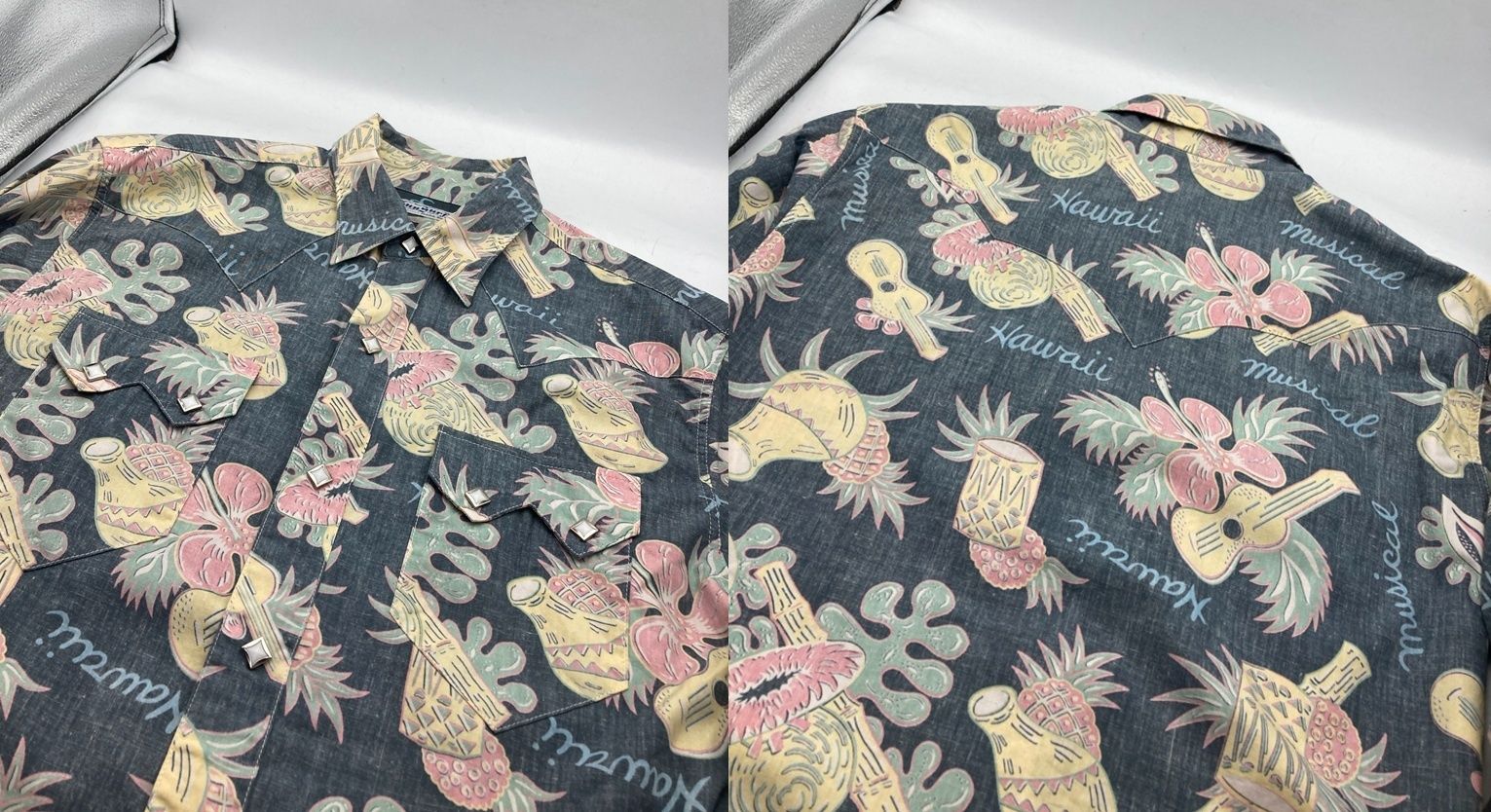 SUN SURF サンサーフ コットン 長袖アロハシャツ/ハワイアンシャツ