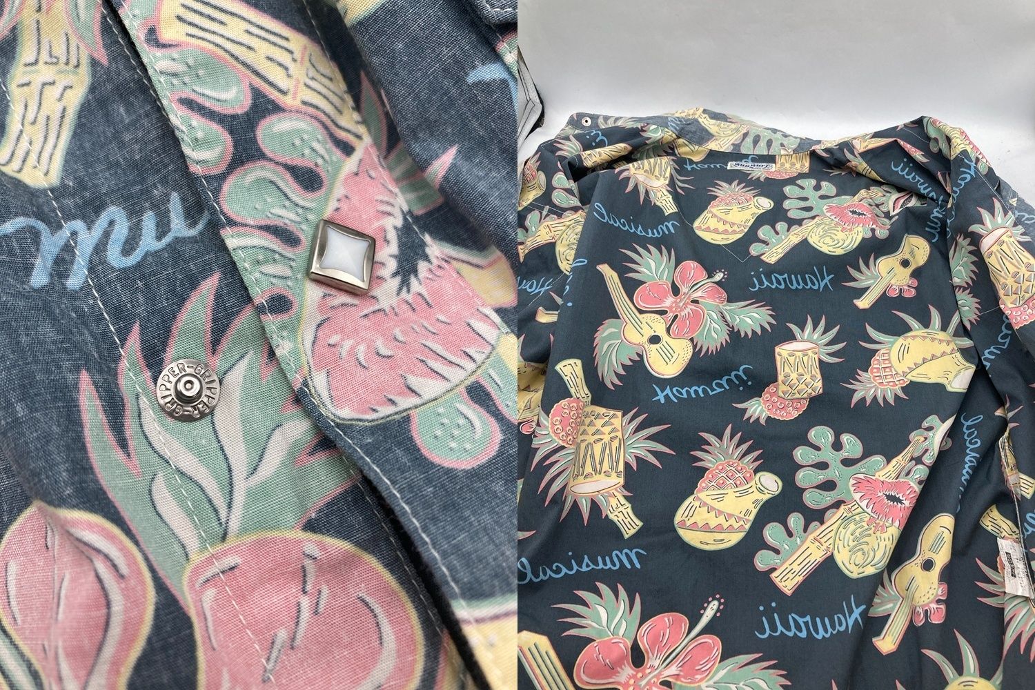 SUN SURF サンサーフ コットン 長袖アロハシャツ/ハワイアンシャツ