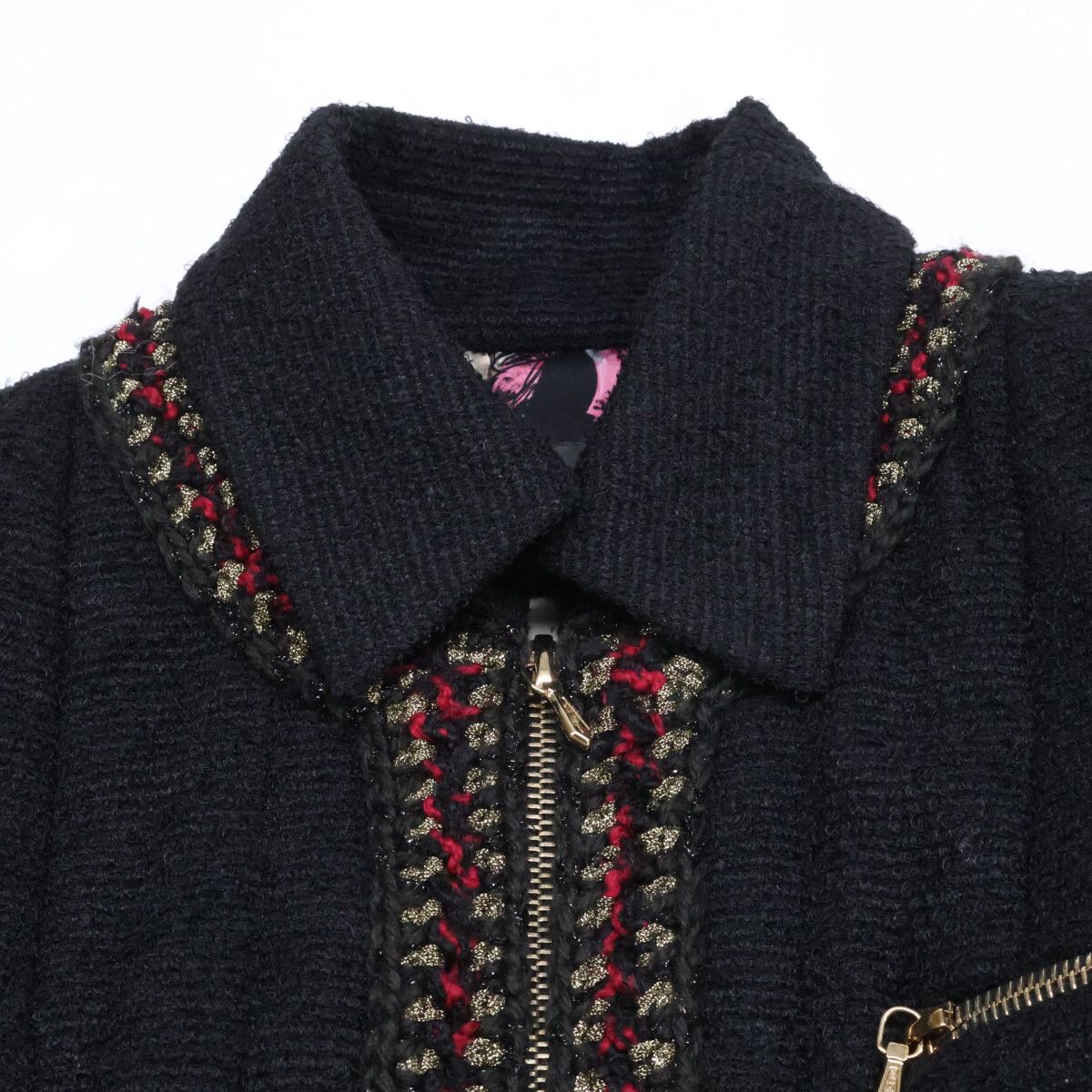 CHANEL シャネル 10年製 P38723W04519 ブラック ウールシルクツイード