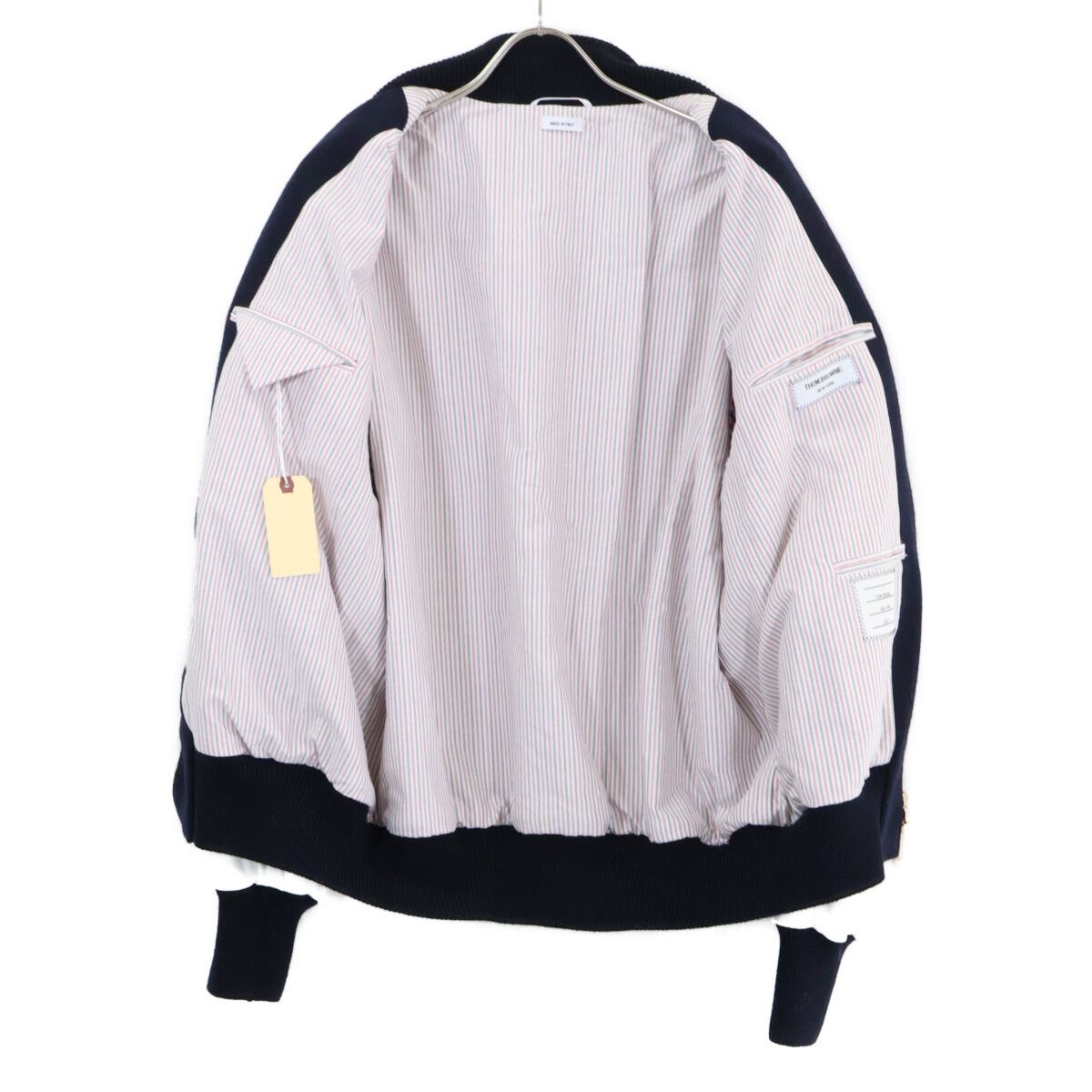 THOM BROWNE トムブラウン 新品同様 国内正規 MJO161X-05507-415 メルトンウール 4BAR オーバーサイズ ブルゾンジャケット THOM BROWNE トムブラウン 新品同様 国内正規 MJO161X-05507-415