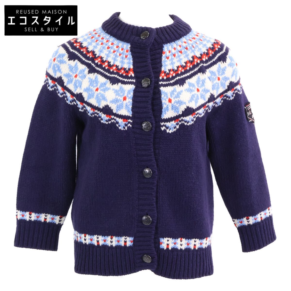 CHANEL シャネル 国内正規 18AW P59762 COCO NEIGE ウールニット
