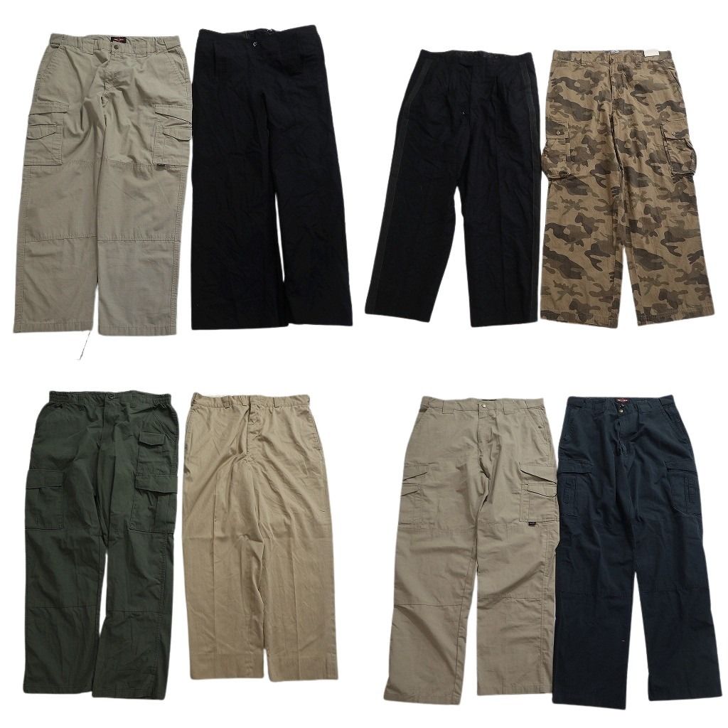 古着卸 まとめ売り ミリタリー ロングパンツ 8枚セット ( メンズ 38/40
