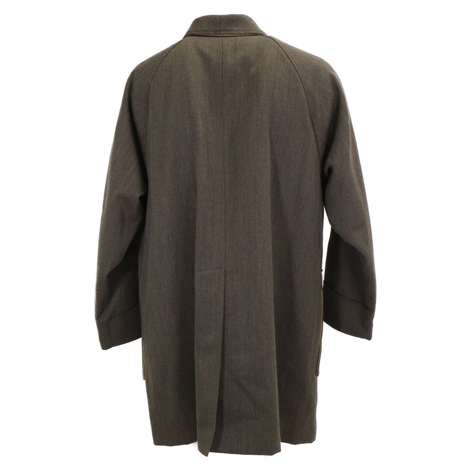 【ライナー付】ARNYS バルマカーンコート EQUESTRE カーキ 44 ARNYS アルニス キルティングライニング カシミヤ混ウール