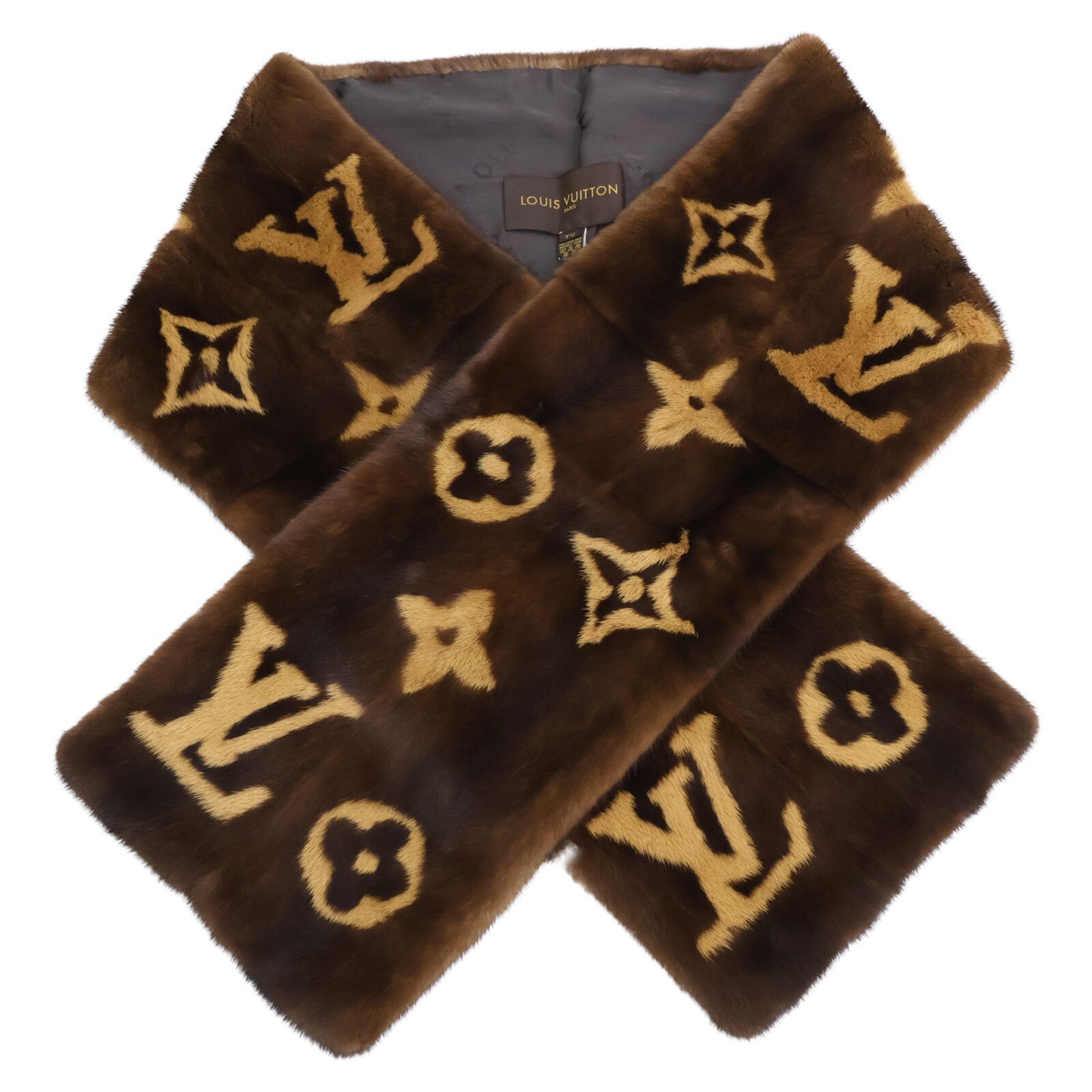 LOUIS VUITTON ルイヴィトン 美品 国内正規 モノグラム ミンクファー