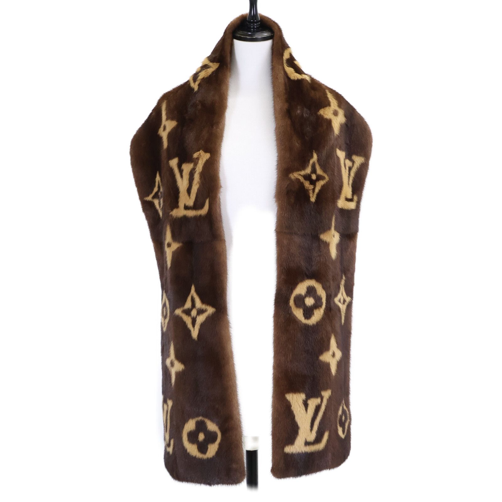 LOUIS VUITTON ルイヴィトン 美品 国内正規 モノグラム ミンクファー