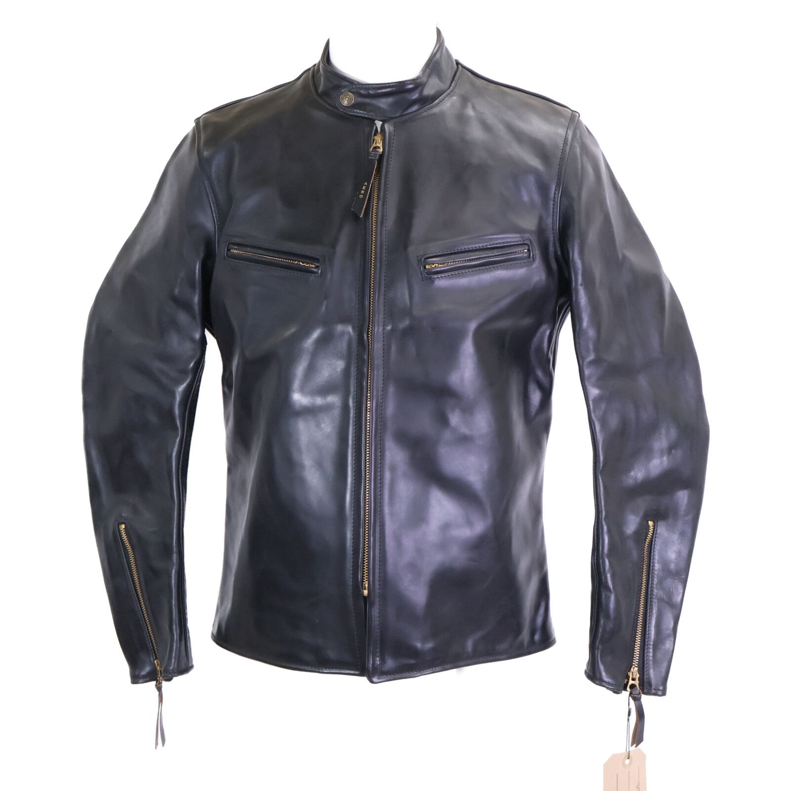 AERO LEATHER エアロレザー 【新品同様】フロントクオーターホースハイド ボードレーサー シングルライダースジャケット 42 AERO LEATHER エアロレザー 【新品同様】フロントクオーターホース