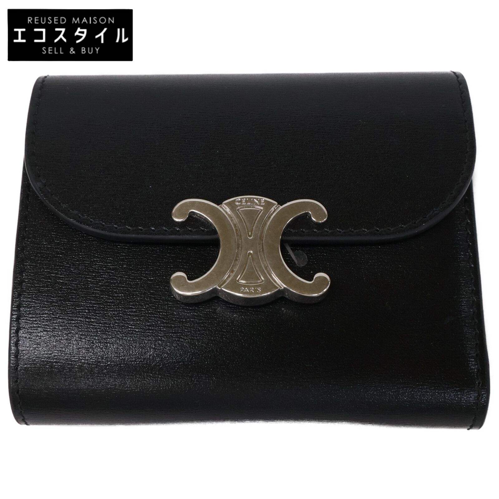 CELINE セリーヌ 【美品】スモール フラップウォレット トリオンフ