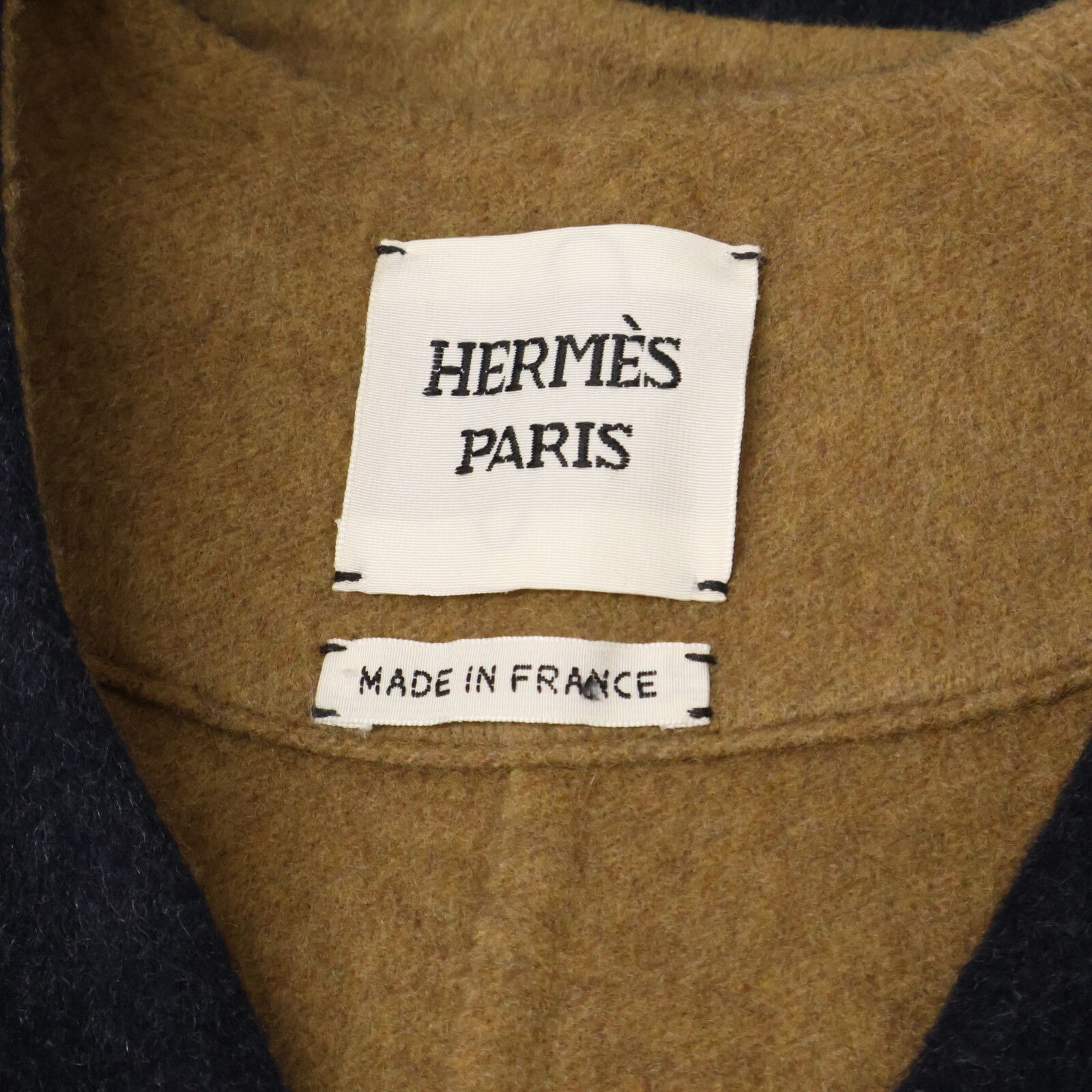 HERMES エルメス 【美品】前ベルト カシミヤ100％ ポンチョ/ケープ 38