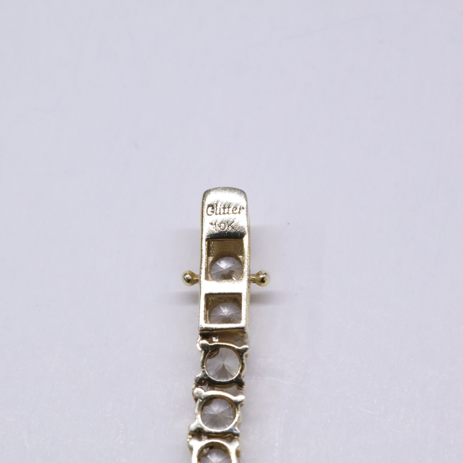 Glitter グリッター K10刻印 石付き ネックレス - Glitter グリッター K10刻印 石付き ネックレス - - メルカリ