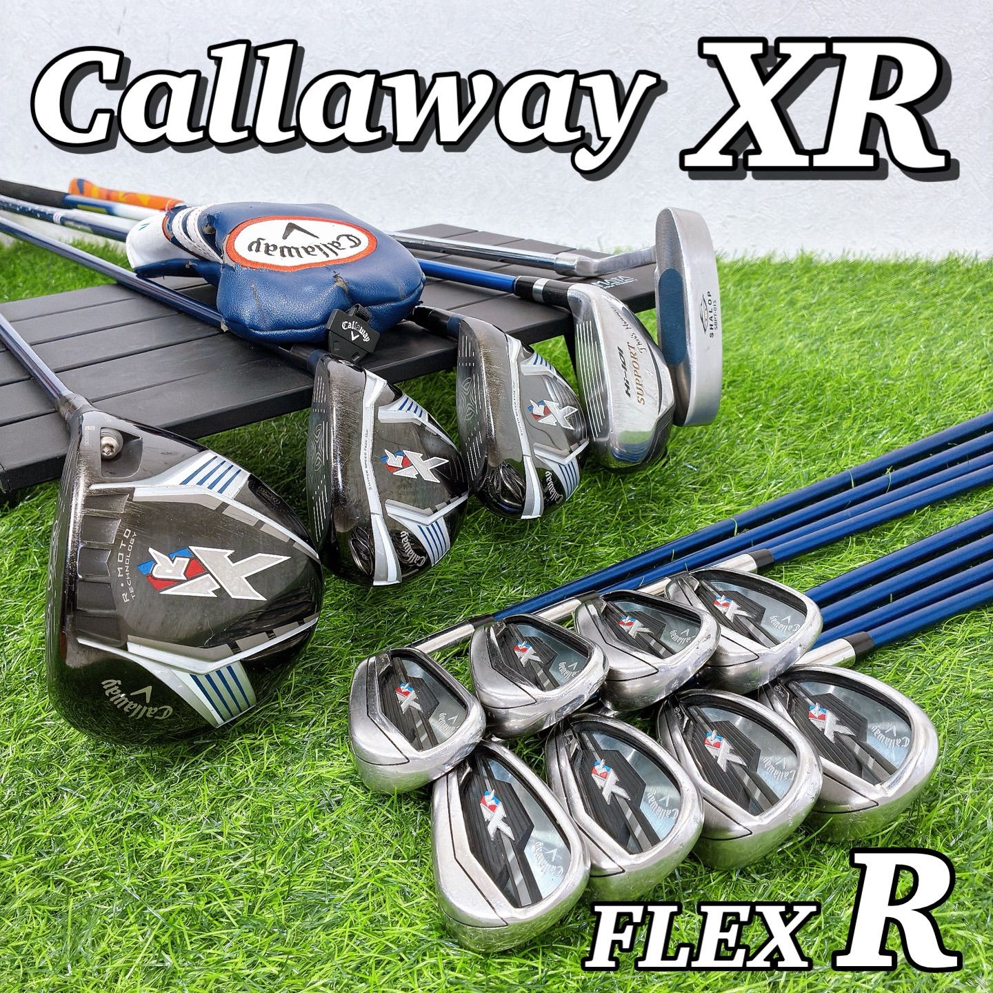 豪華13本】Callaway XR メンズゴルフクラブセット Rフレックス 1W 3W
