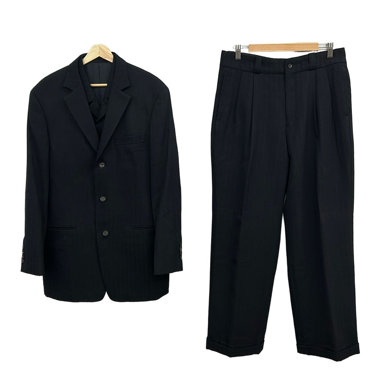 MEN'S TENORAS ブラックスーツ MEN'S TENORAS(メンズティノラス) シングルスーツ メンズ美品 - 黒