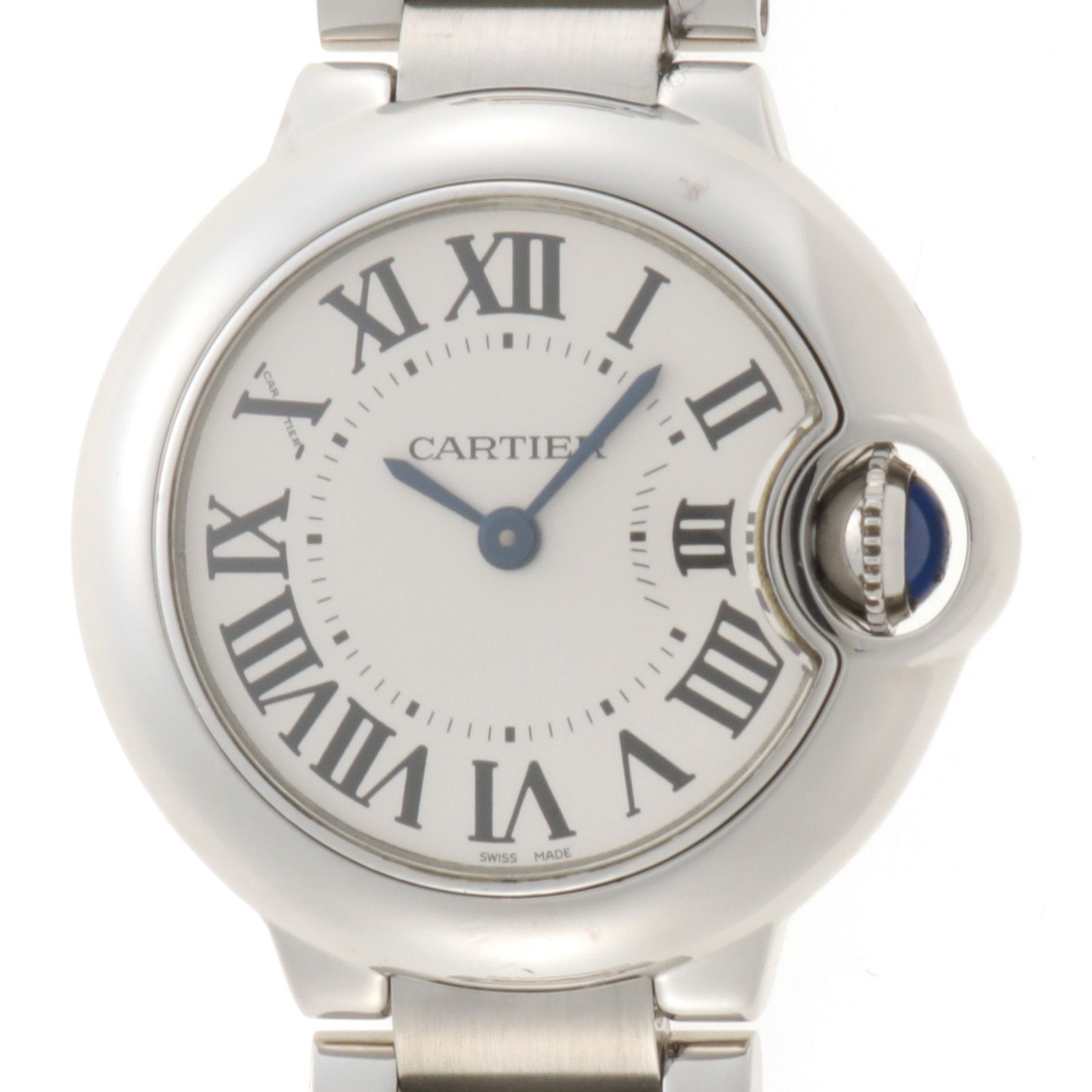 CARTIER カルティエ バロンブルーSM W69010Z4 腕時計 ステンレス