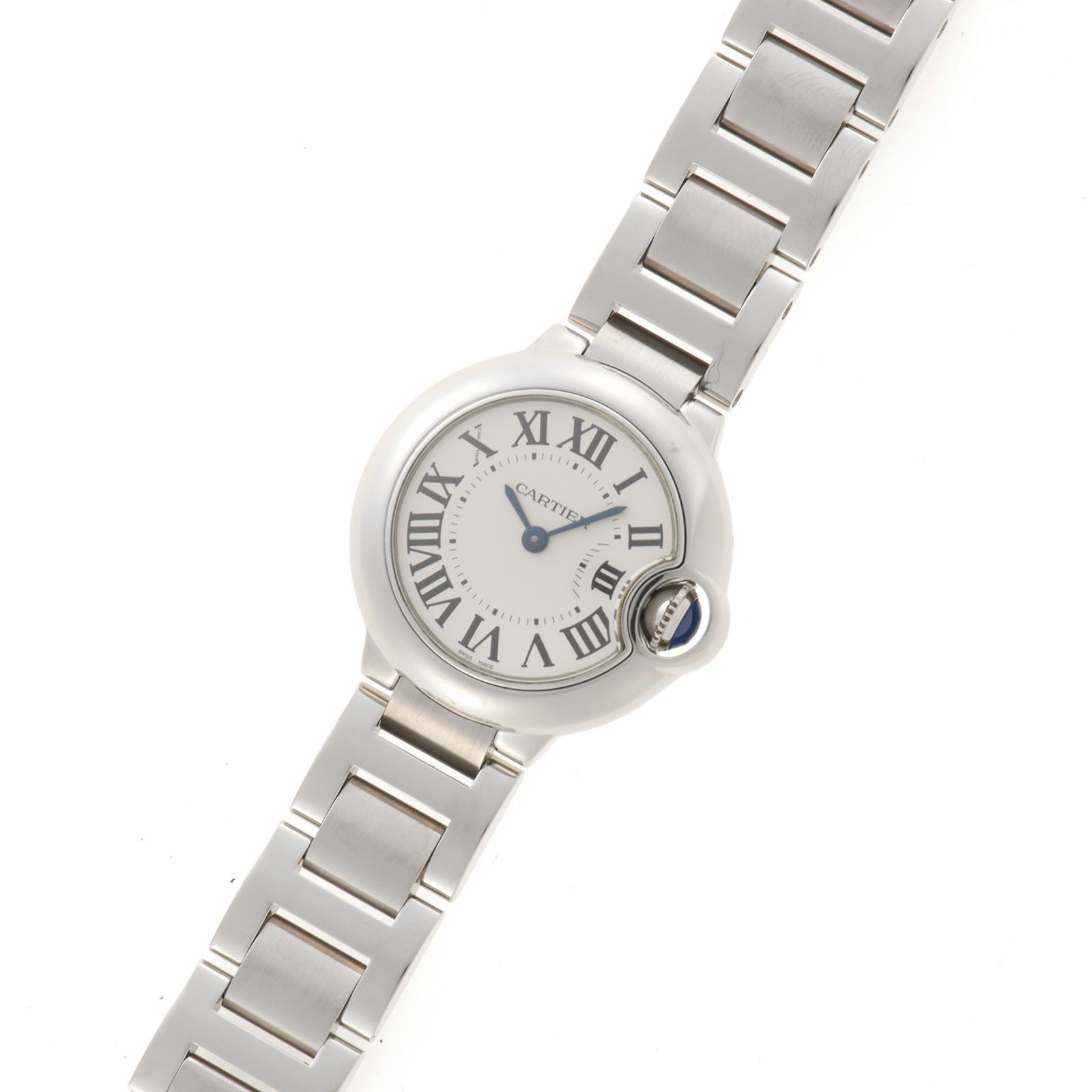 CARTIER カルティエ バロンブルーSM W69010Z4 腕時計 ステンレス