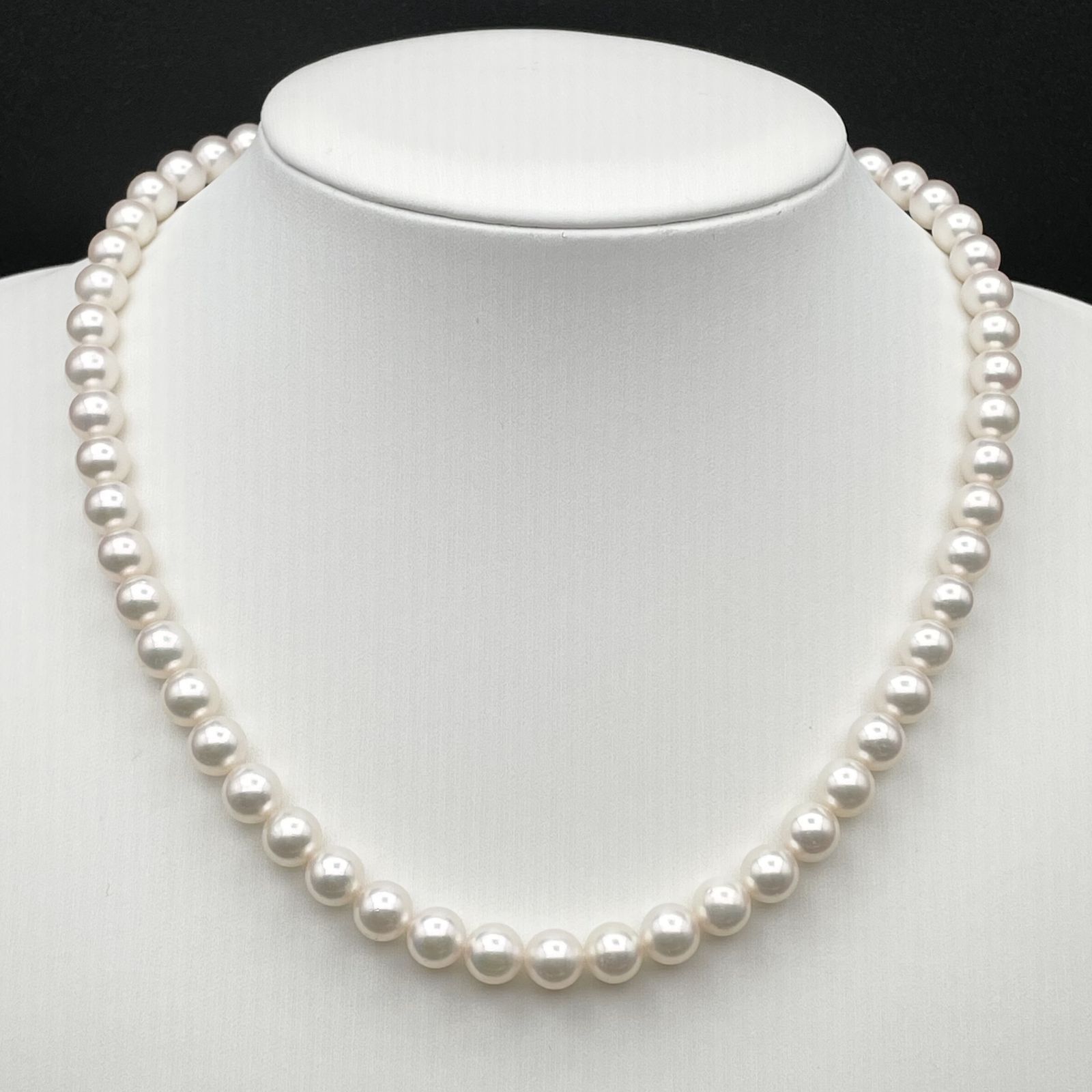 【テリ強】TASAKI アコヤ真珠 ネックレス 7.5 パール シルバー TASAKI アコヤ真珠 パール ネックレス 7.0-7.5mm Silver【2071534-1204